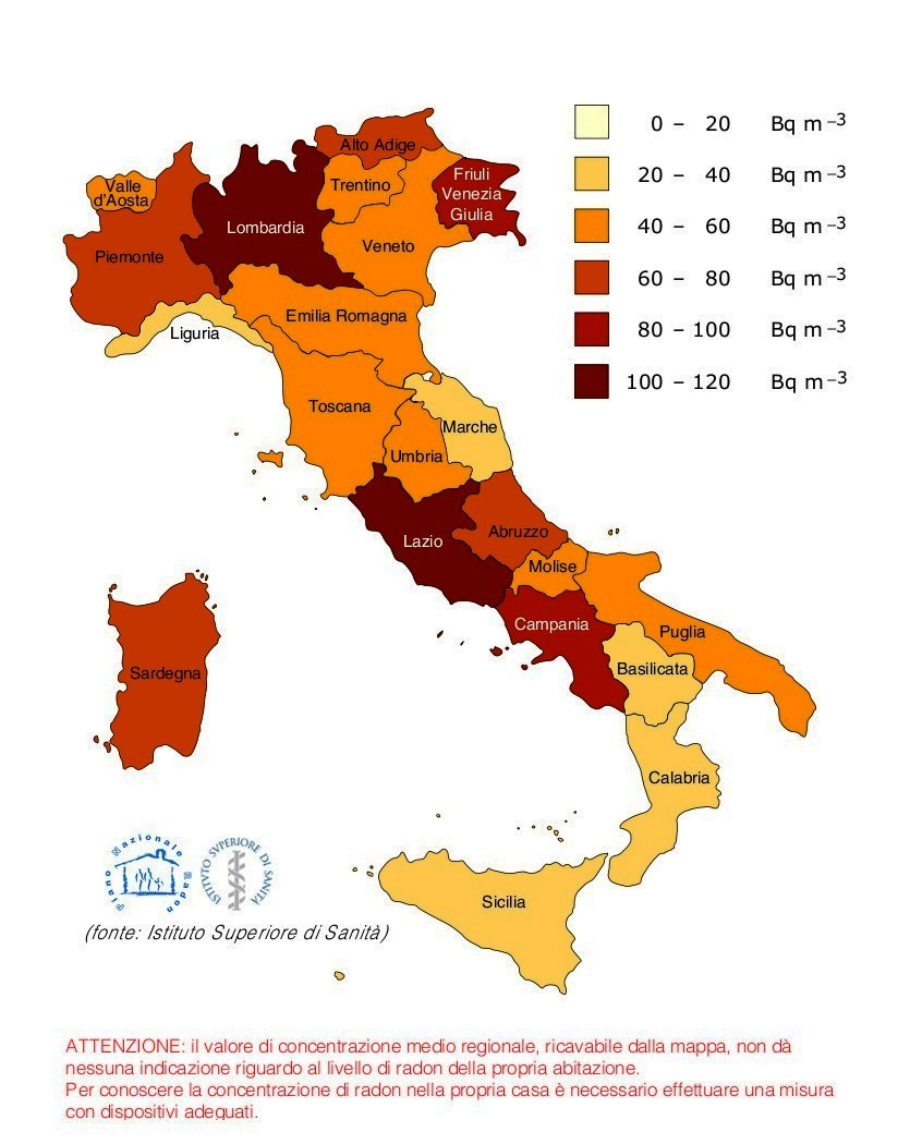 Italia RadonMap ISS
