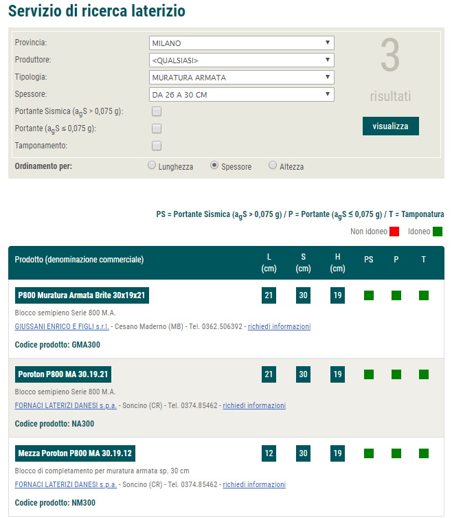 Applicativo aggiornato per la ricerca dei prodotti POROTON®