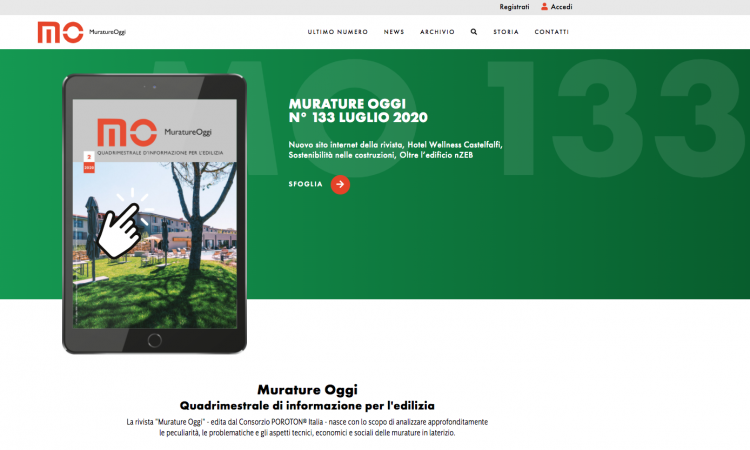 Murature Oggi: alla scoperta del nuovo sito web della Rivista