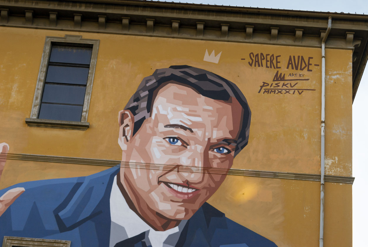 MAPEI con PISKV per il murales dedicato dalla RAI a Piero Angela
