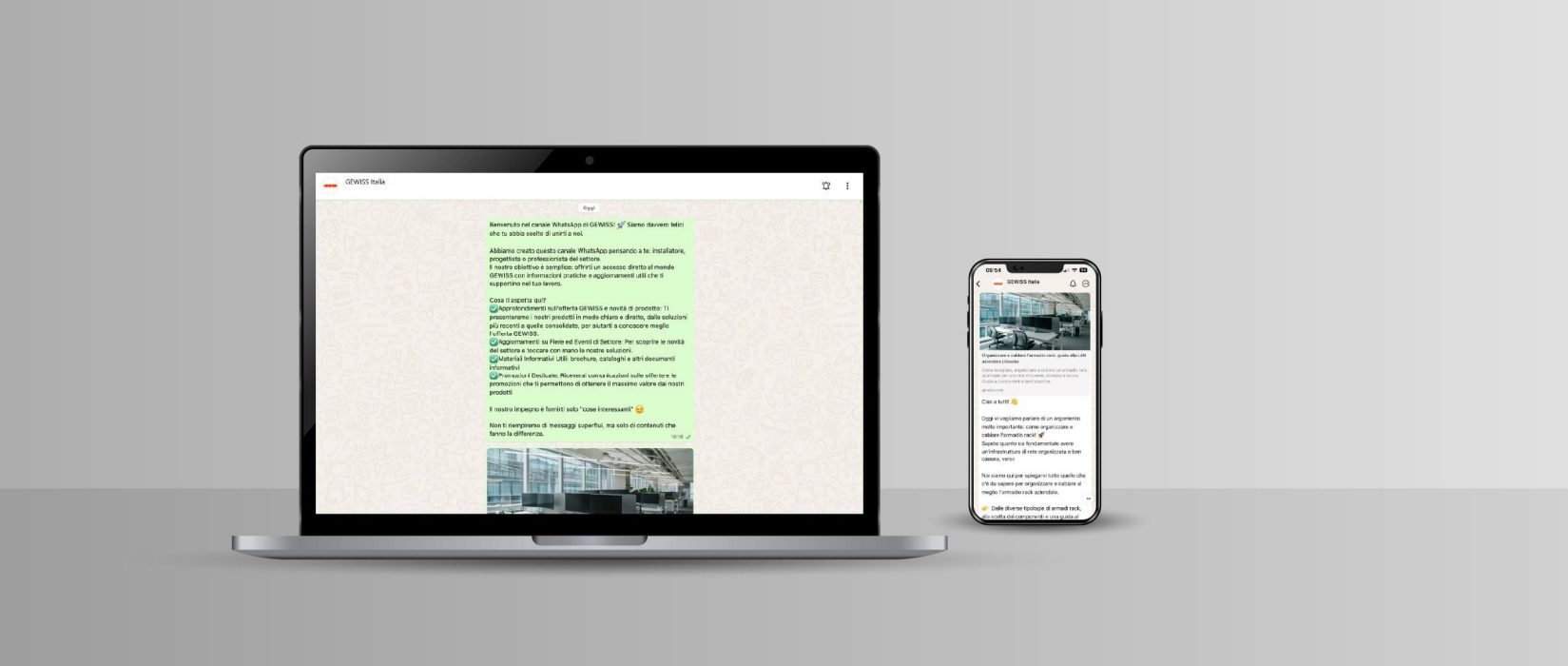 GEWISS attiva il canale ufficiale WHATSAPP