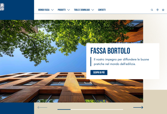 Nuovo sito e immagine coordinata per Fassa Bortolo