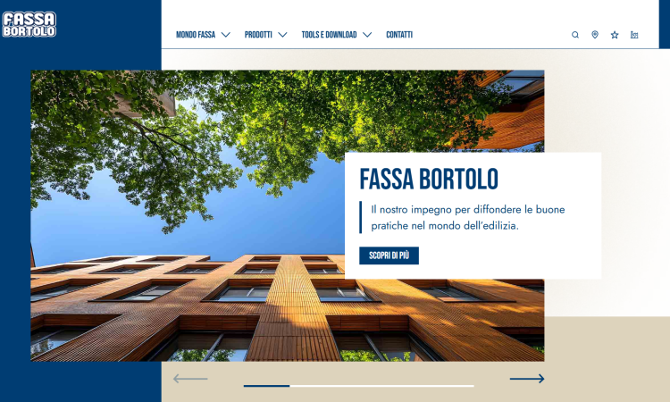 Nuovo sito e immagine coordinata per Fassa Bortolo